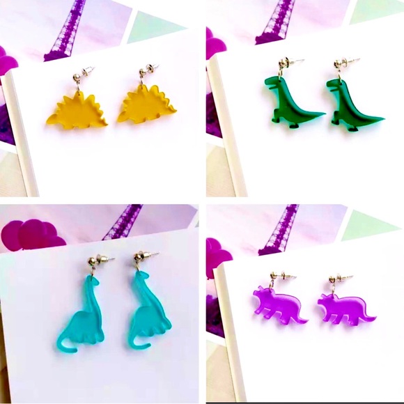 Jewelry - Earrings Dinosaur Post Back Acrylic